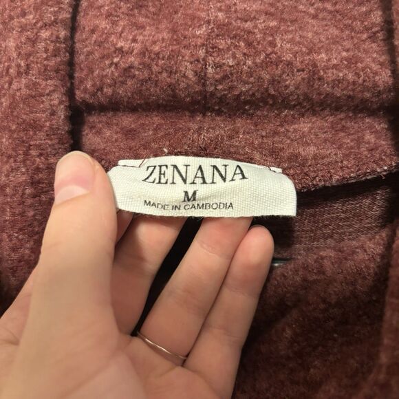 Zenana Fleece Turtleneck Fleece Tunic Size M - Picture 3 of 5